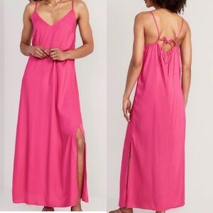NWT Old Navy Pink Maxi Sun Dress M